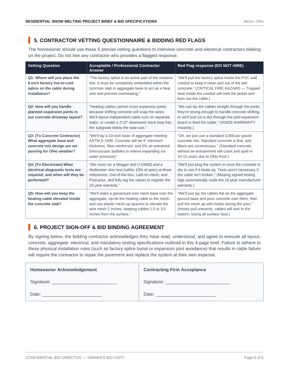 Heated driveway contractor brief Overland Park — slide 6